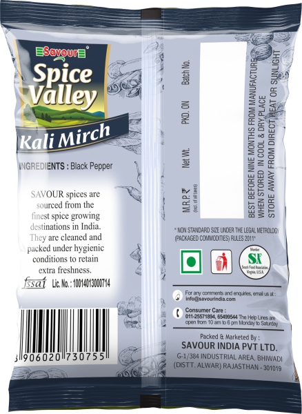 Savour Spice Valley Black Pepper