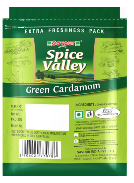 Savour Spice Valley Green Cardamom