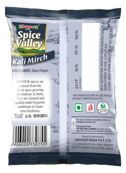Savour Spice Valley Black Pepper